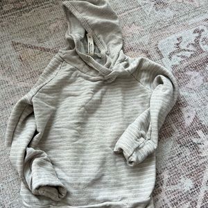 Cream stripe childhoods hoodie